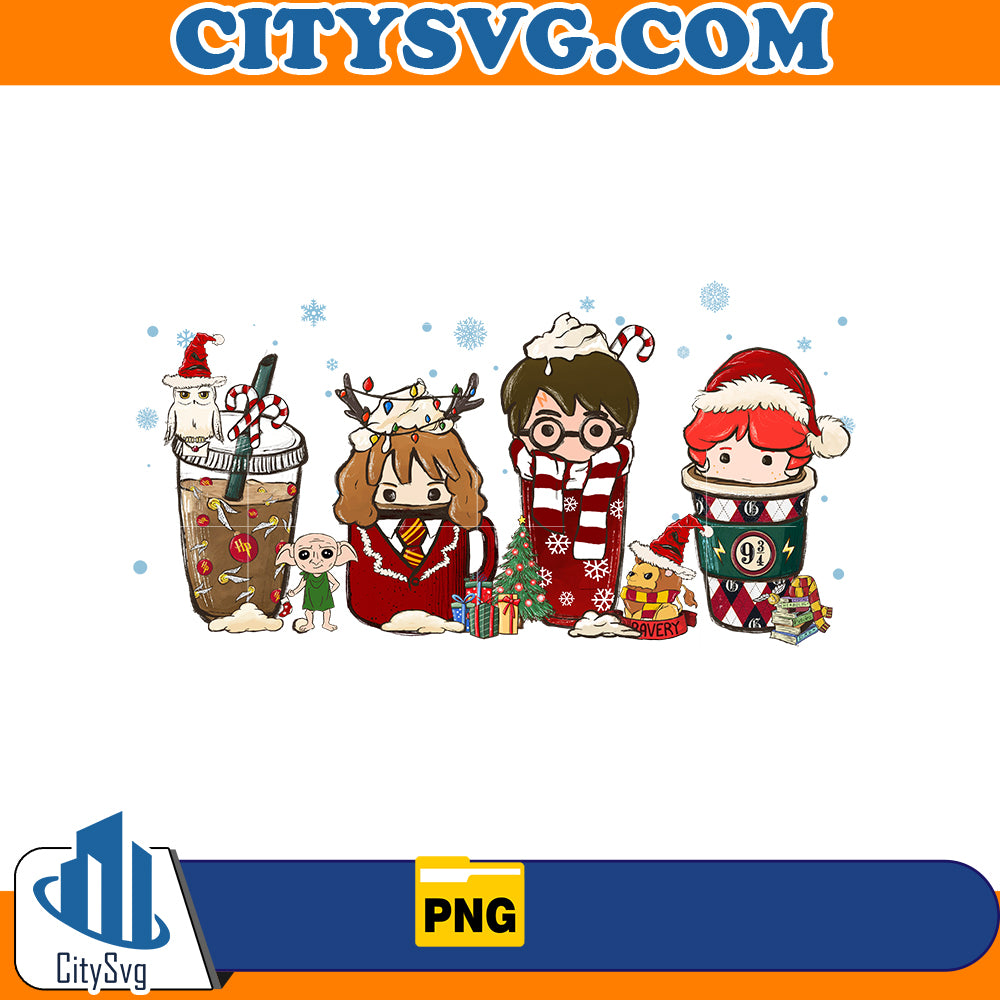 Harry potter christmas coffee Png