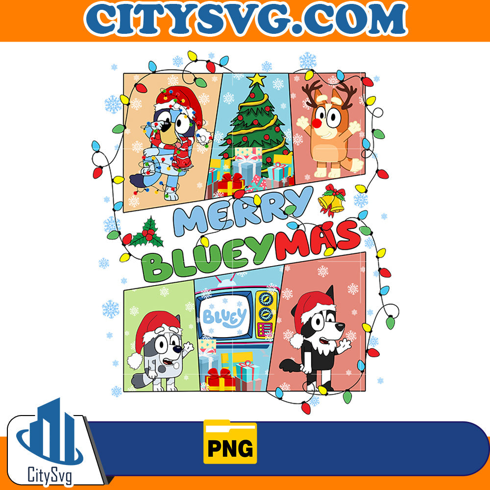 Merry Blueymas Png CitySvg