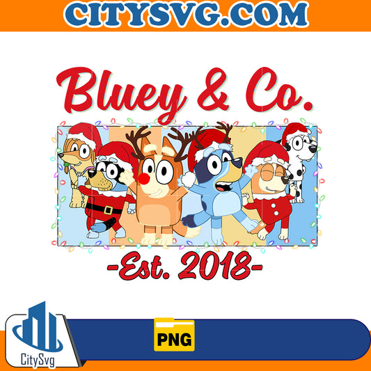 Bluey & Co. Est 2018 Png