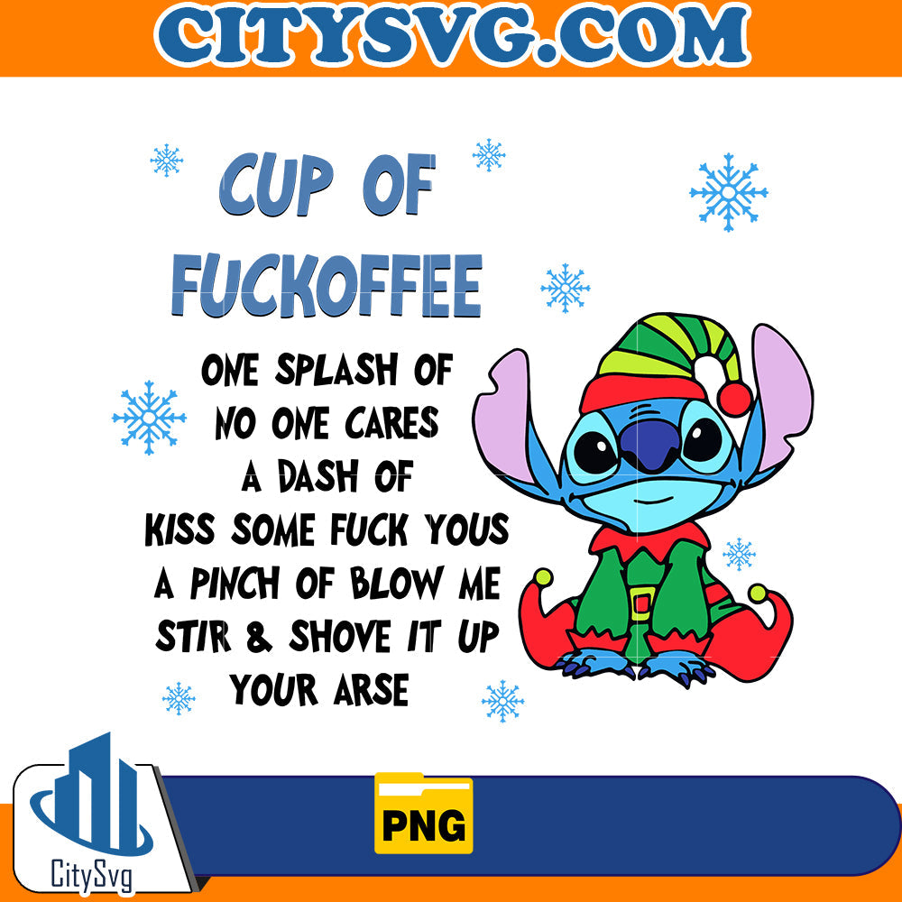 Cup of Fuckoffee Stỉtch Png CitySvg