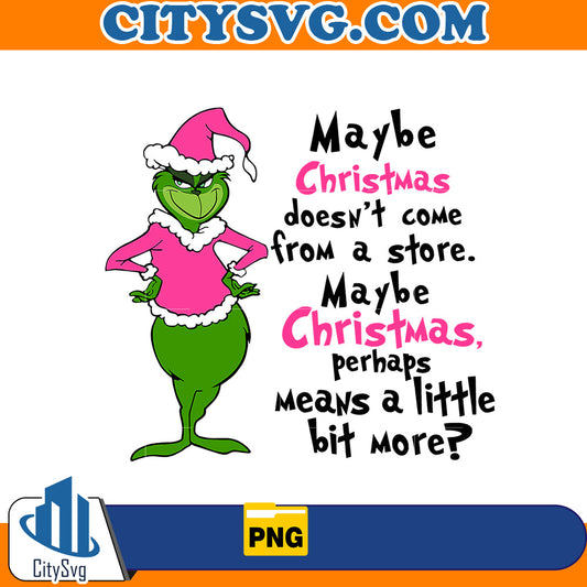 Maybe christmas doesn't come from a store Png CitySvg