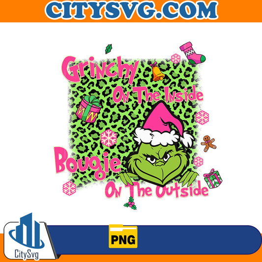 Grinch on the Inside Bougie On the outside Png CitySvg
