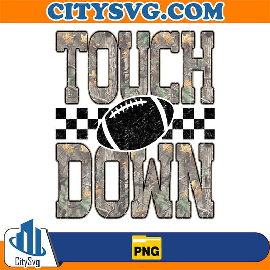 Camo-Checkered-Football-Touchdown-Png