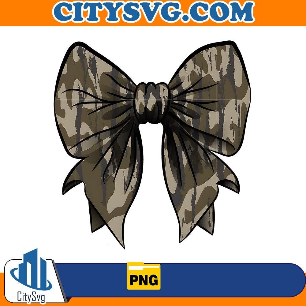 Camo Coquette Bow Png