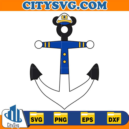 Captain-Disney-Mouse-Cruise-Anchor-Svg