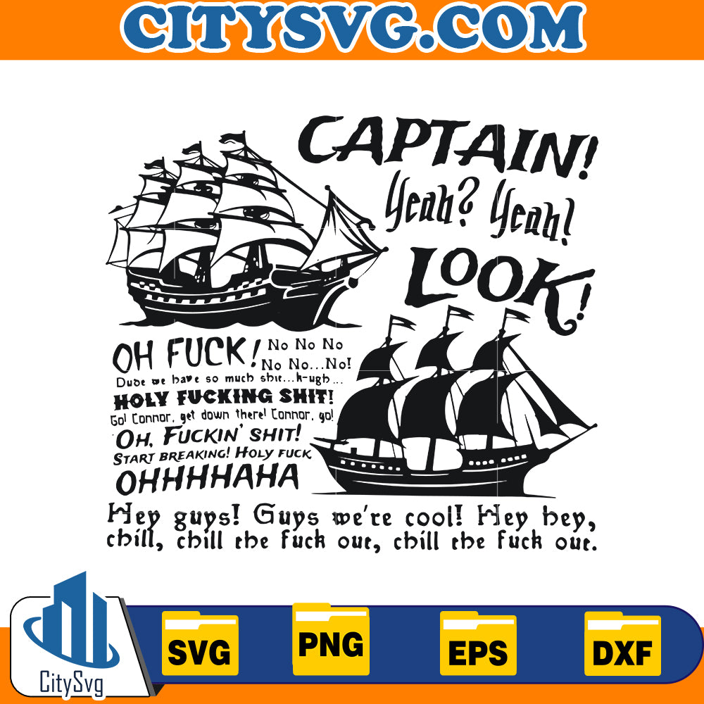 Captain Look Pirate Svg