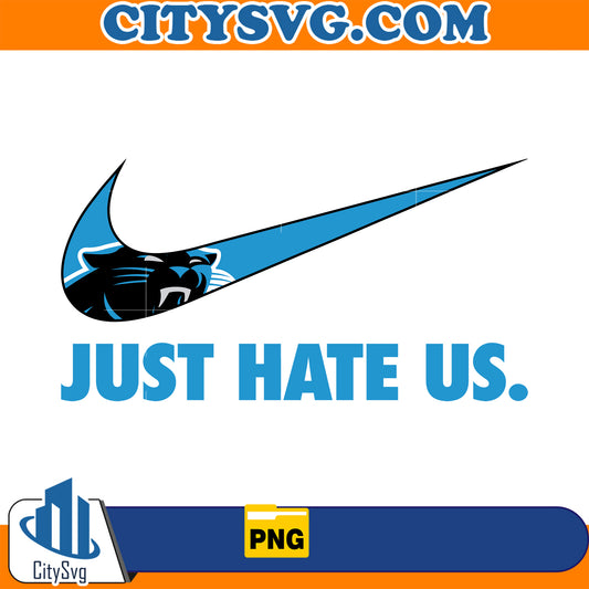 Just Hate Us Carolina Panthers Png