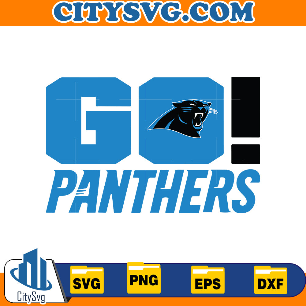 Go Carolina Panthers Svg