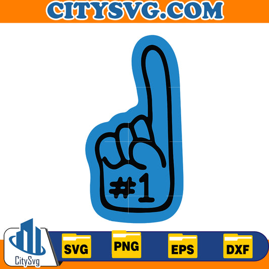 #1 Carolina Panthers Svg