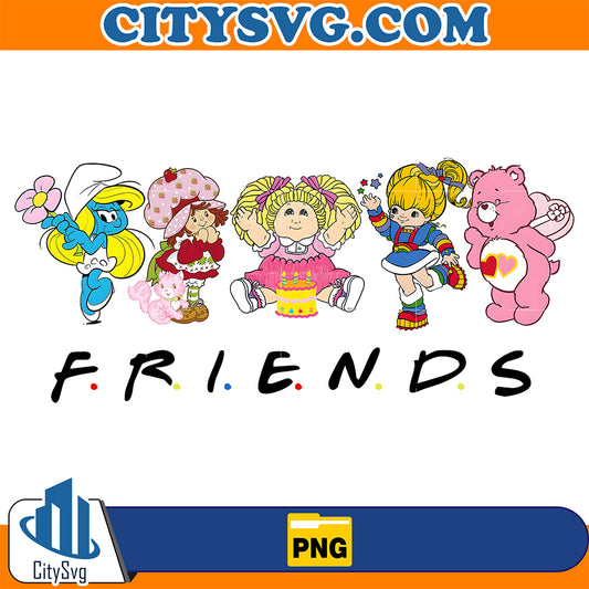 Cartoon-80s-Friends-Png