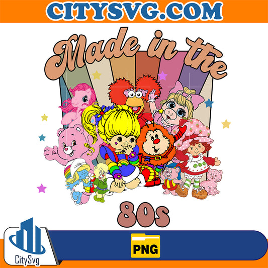 Cartoon-Friends-Nostalgia-Made-In-80s-Png