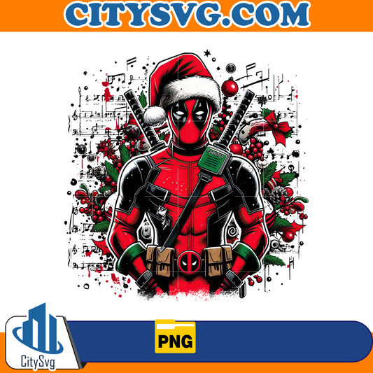 Santa Deadpool Christmas Png