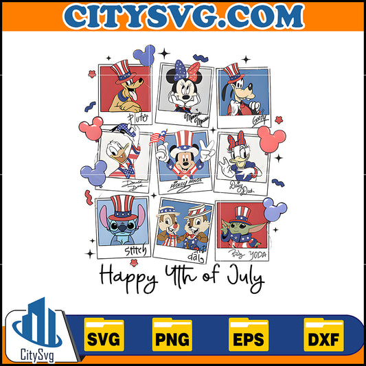 CartoonHappy4thOfJulySvg