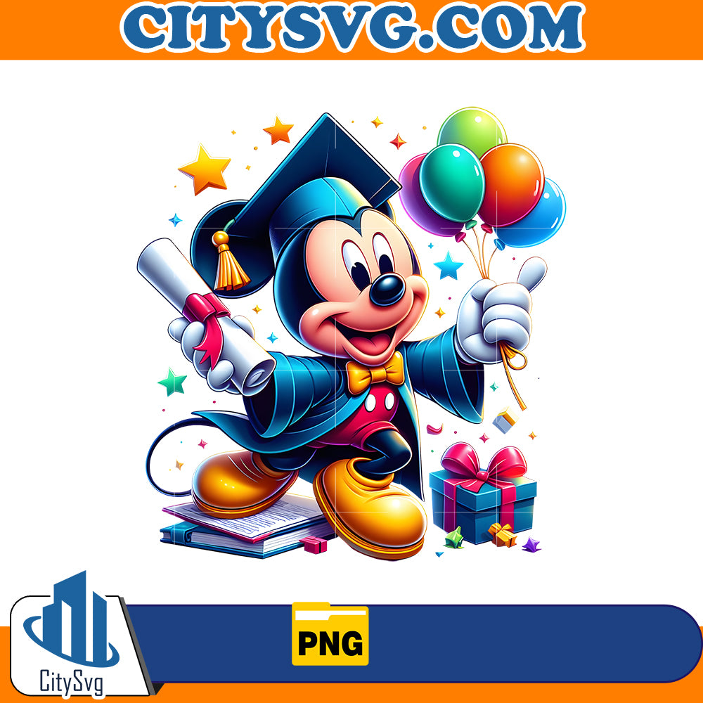 CartoonMouseGraduation2024Png