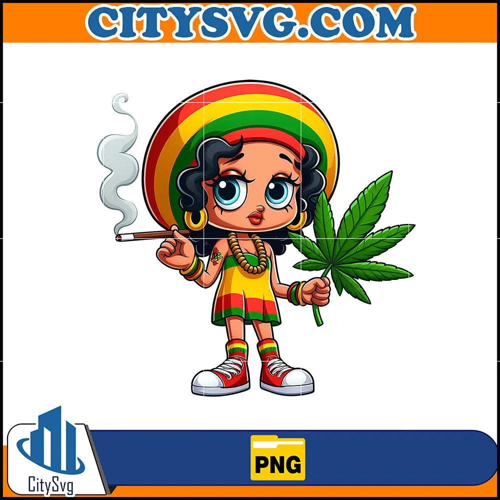 Cartoon Rasta Woman Cartoon Rasta Girl Png, High Quality Cartoon Rasta Digital Designs, We ...