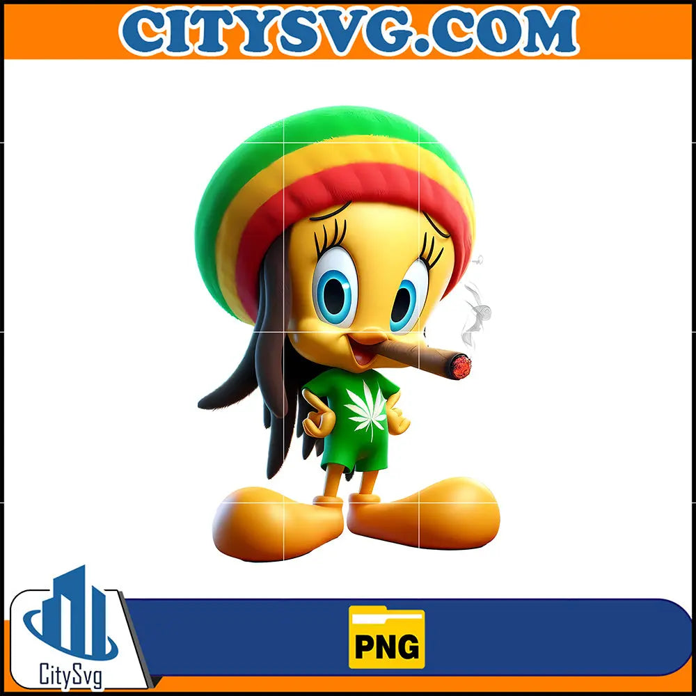 Bire Rastaa CartoonTweety Bird Png, High Quality Cartoon Rasta Digital Designs, We ...