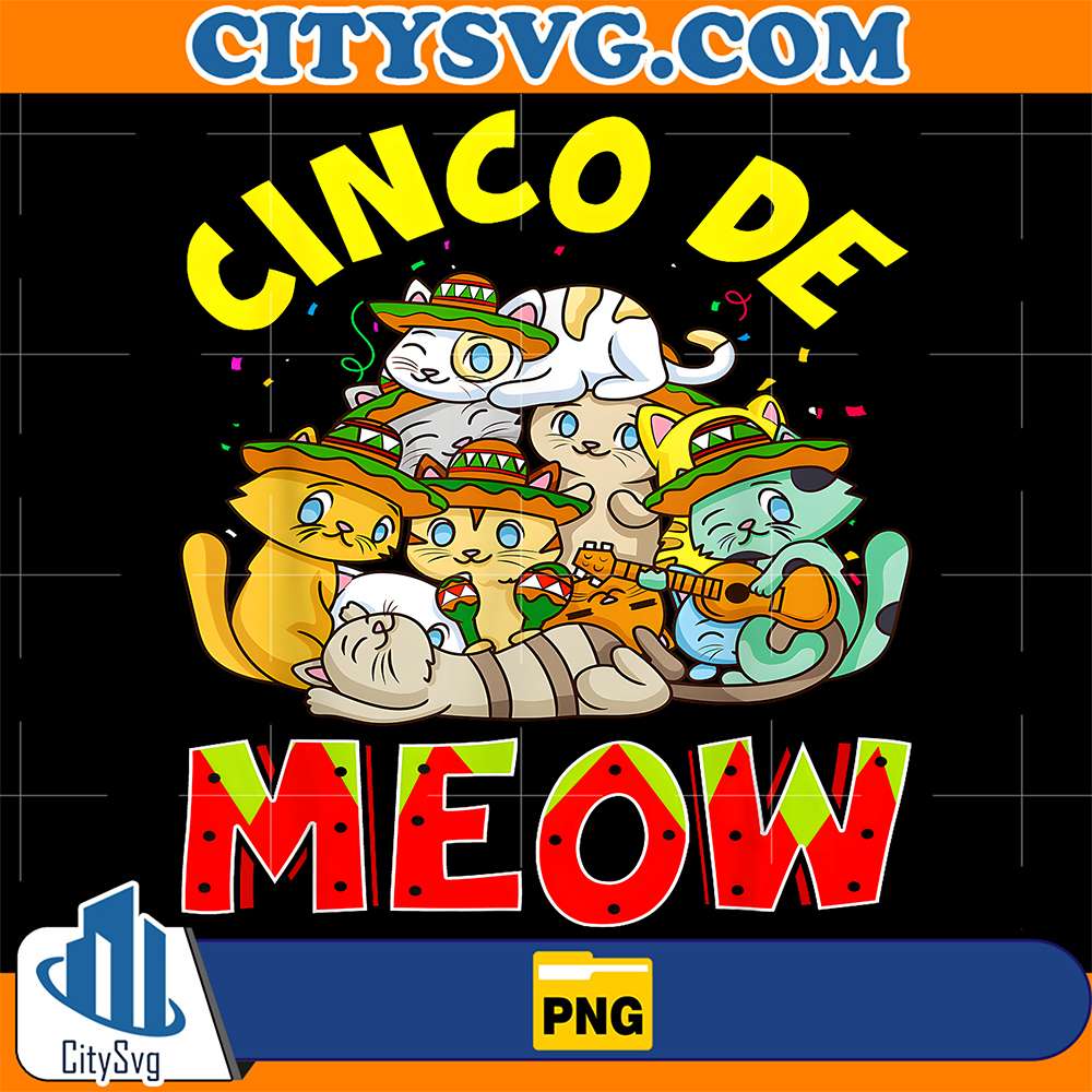 Cat-Cinco-De-Meow-Mayo-Mexican-Fiesta-Png