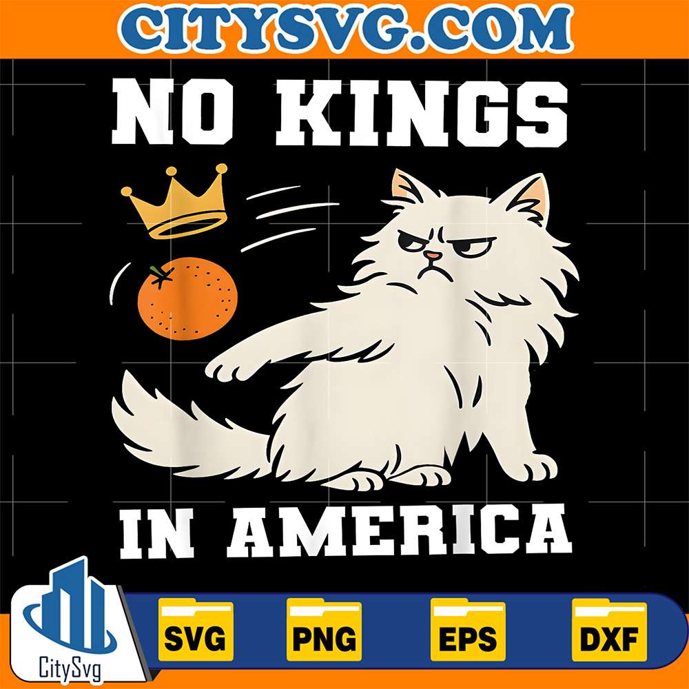 Cat-No-Kings-In-America-Svg
