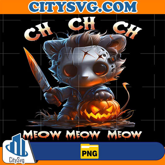 Ch-Ch-Ch-Meow-Meow-Meow-Horror-Movies-Halloween-Costume-Cat-Png