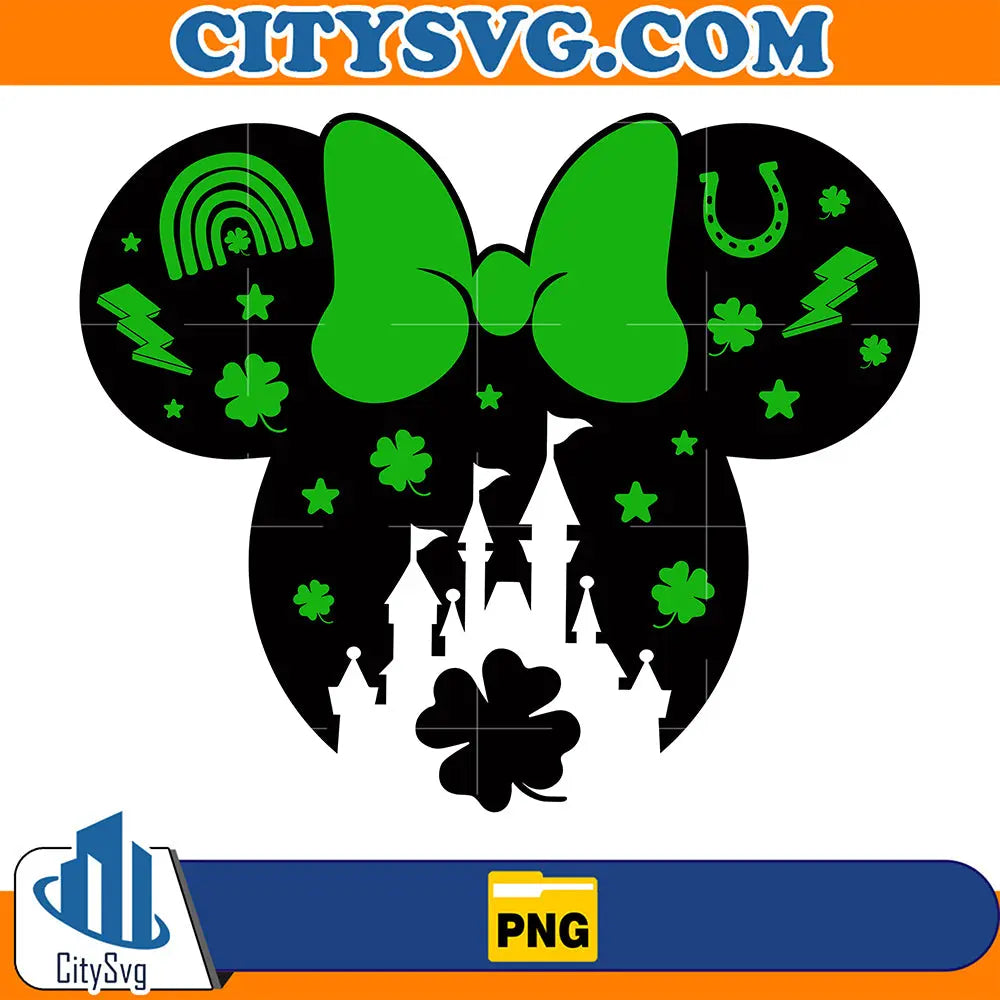 CharmingMinnieMouseStPatricksDayPng