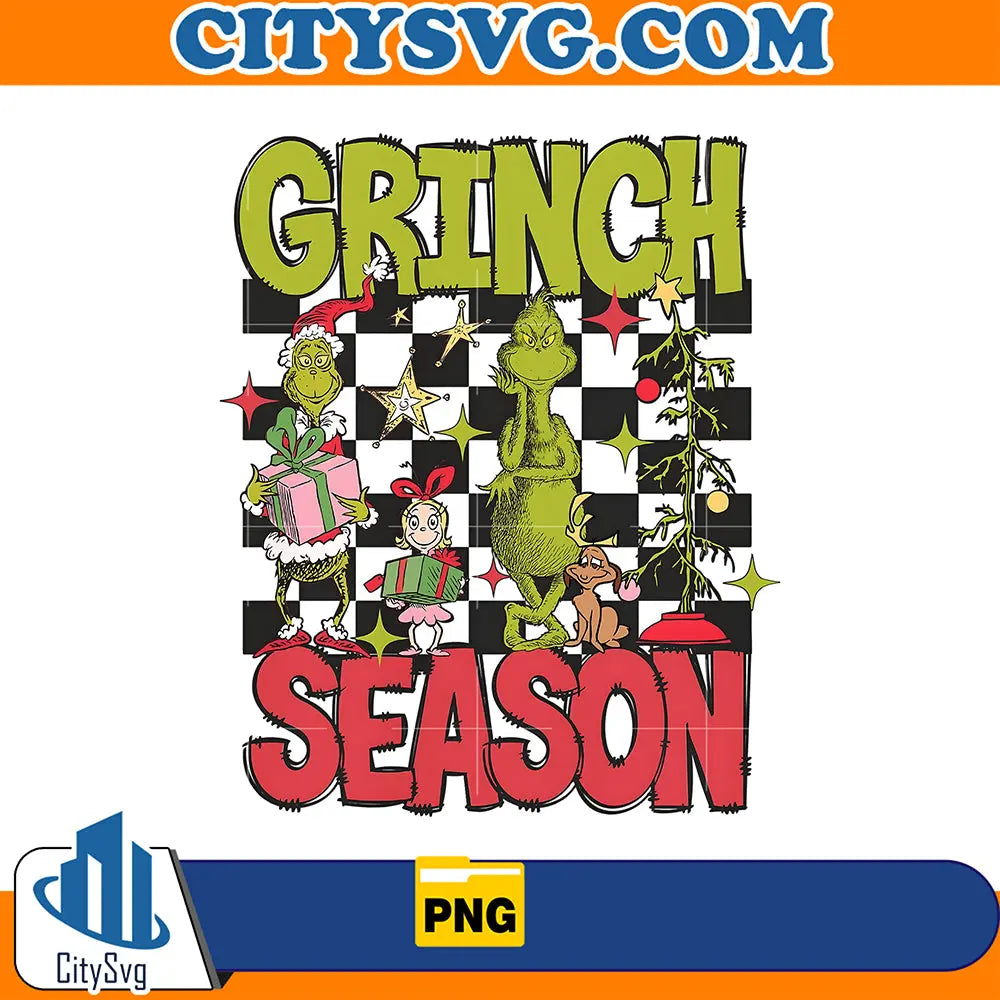 CheckerboardGrinchSeasonFriendsPng