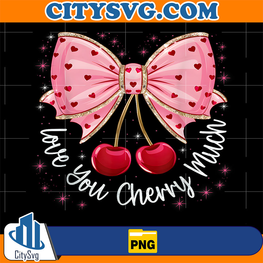 Cherry-And-Bows-Cute-Cherry-Love-You-Cherry-Much-Valentine-Png