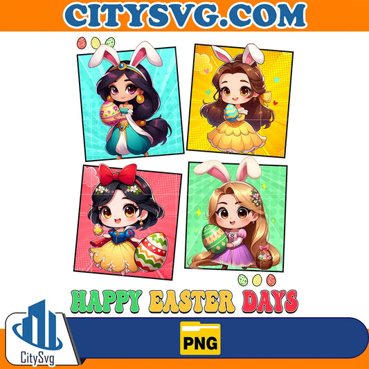 ChibiDisneyPrincessHappyEasterDayPng_1