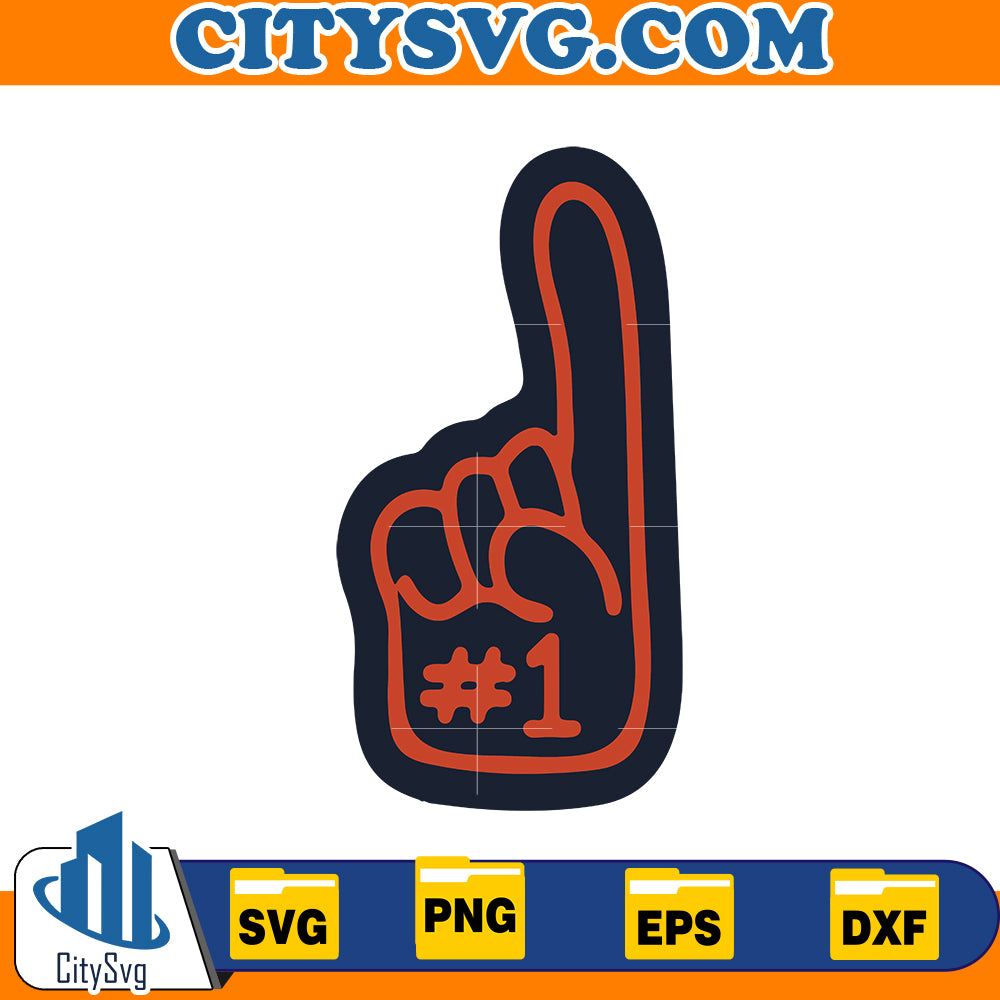 #1 Chicago Bears Svg