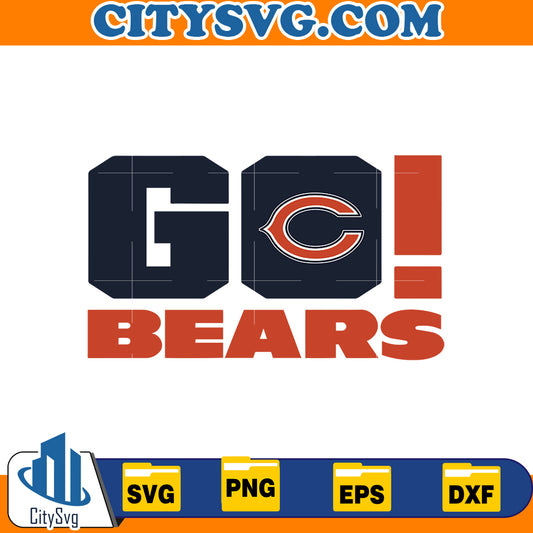 Go Chicago Bears Svg