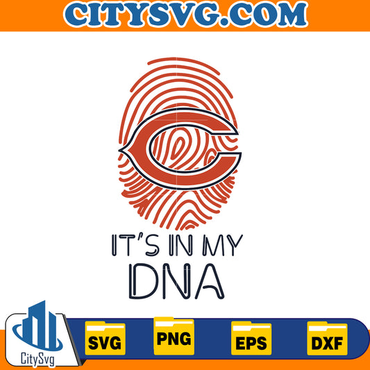 It's in my DNA Chicago Bears Svg