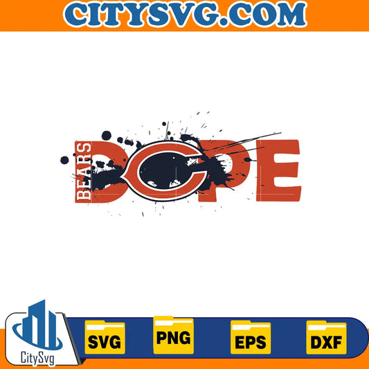 Dope Chicago Bears Svg CitySvg