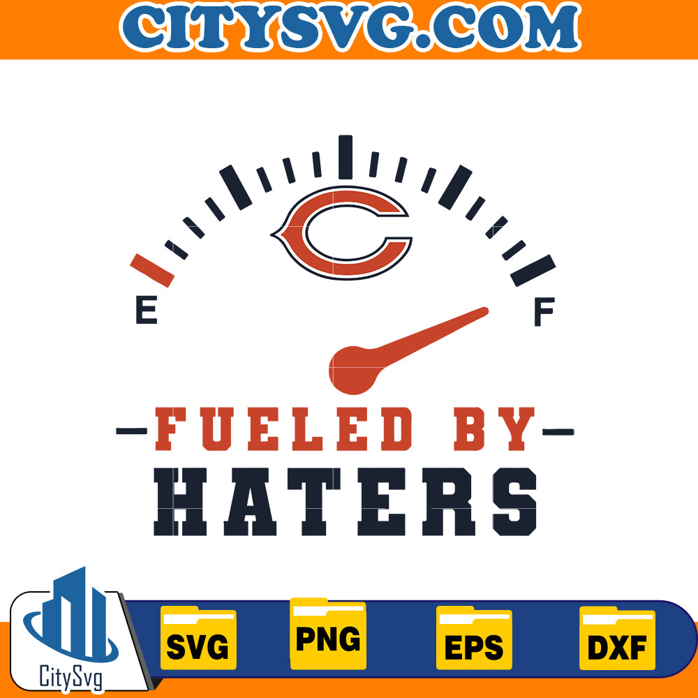 Fueled By haters Chicago Bears Svg