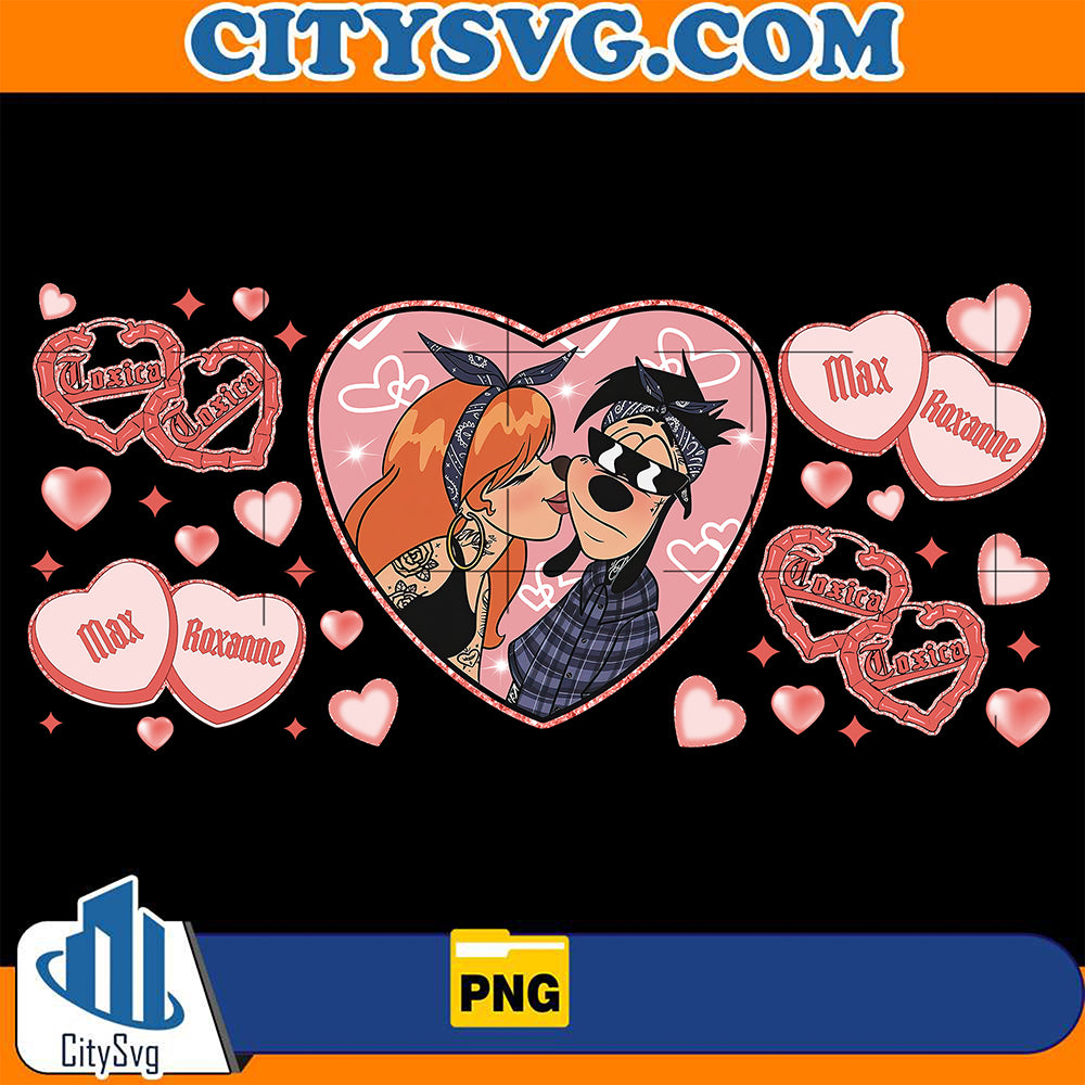 ChicanoCholoCartoonMaxAndRoxanneCouple16ozGlassCanValentinePng_2