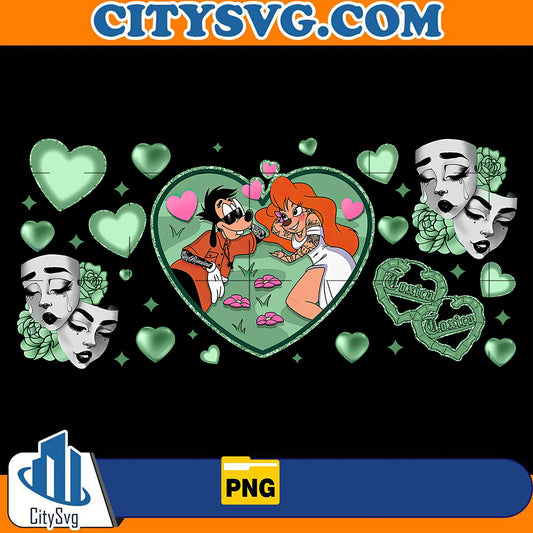 ChicanoCholoCartoonMaxAndRoxanneCouple16ozGlassCanValentinePng_4