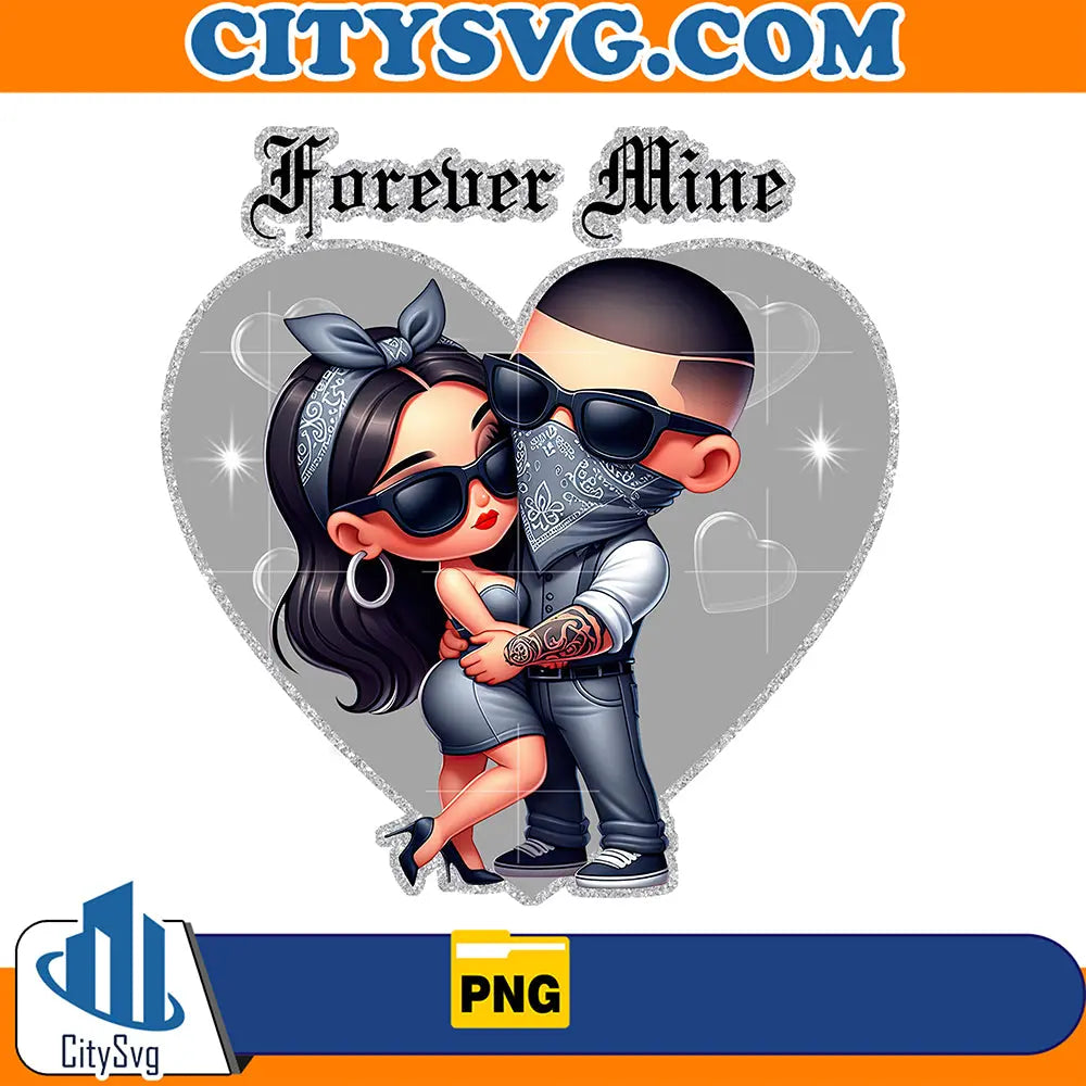 ChicanoCoupleForeverMineValentinePng