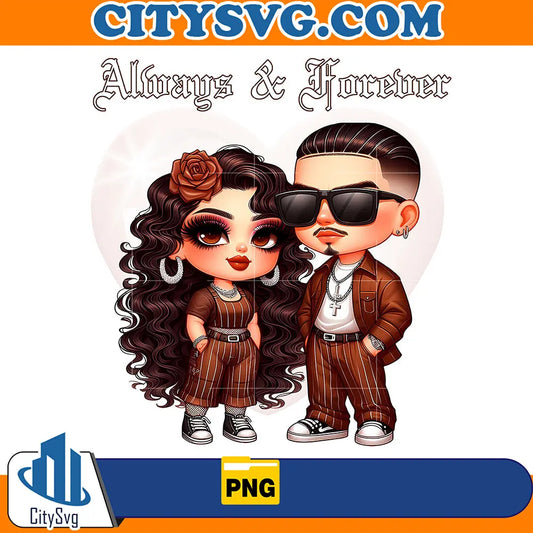 ChicanoCoupleValentineDesignPng_1