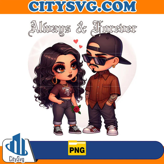 ChicanoCoupleValentineDesignPng_3