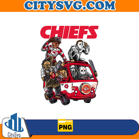 Chiefs Kansas City American Football Horror Killer Team Halloween Png