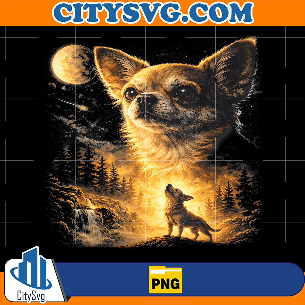 Chihuahua-Howling-To-The-Moon-Vintage-Funny-Chihuahua-Dog-Png