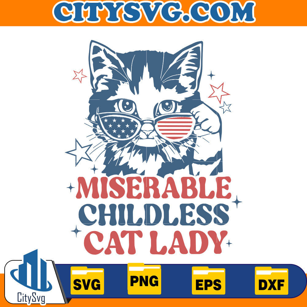 Childless Cat Lady Meme Svg