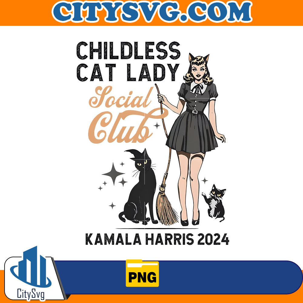 Childless Cat Lady Social Club Halloween Png