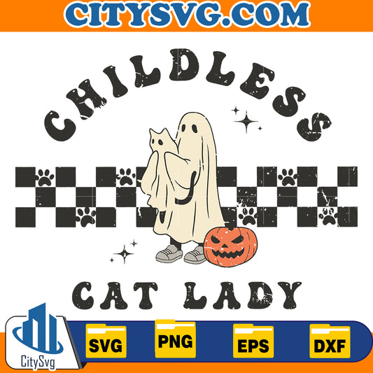 Childless Cat Lady for Kamala Svg