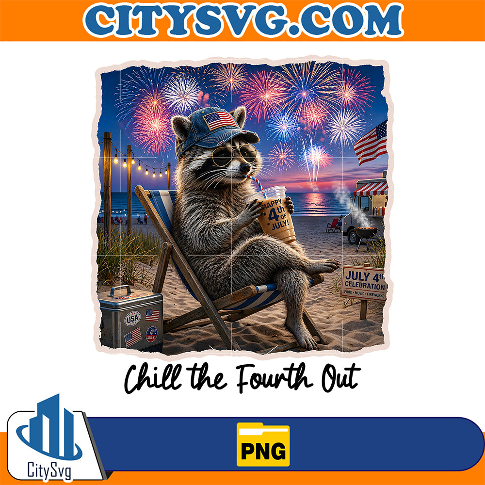 Chill-the-Fourth-Out-Raccoon-Png