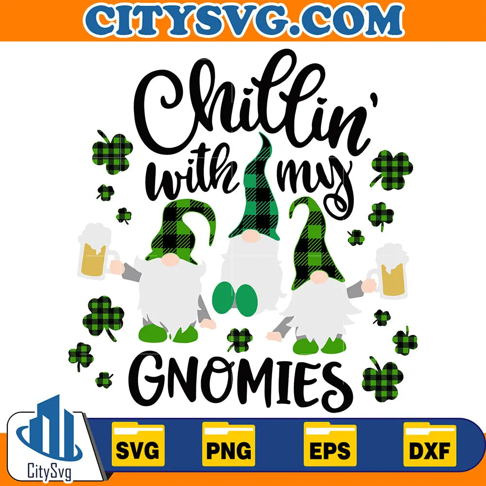 ChillinWithMyGnomiesStPatricksDaySvg