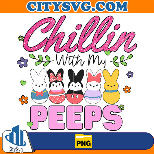 ChillinWithMyPeepsDisneyFriendsEasterPng