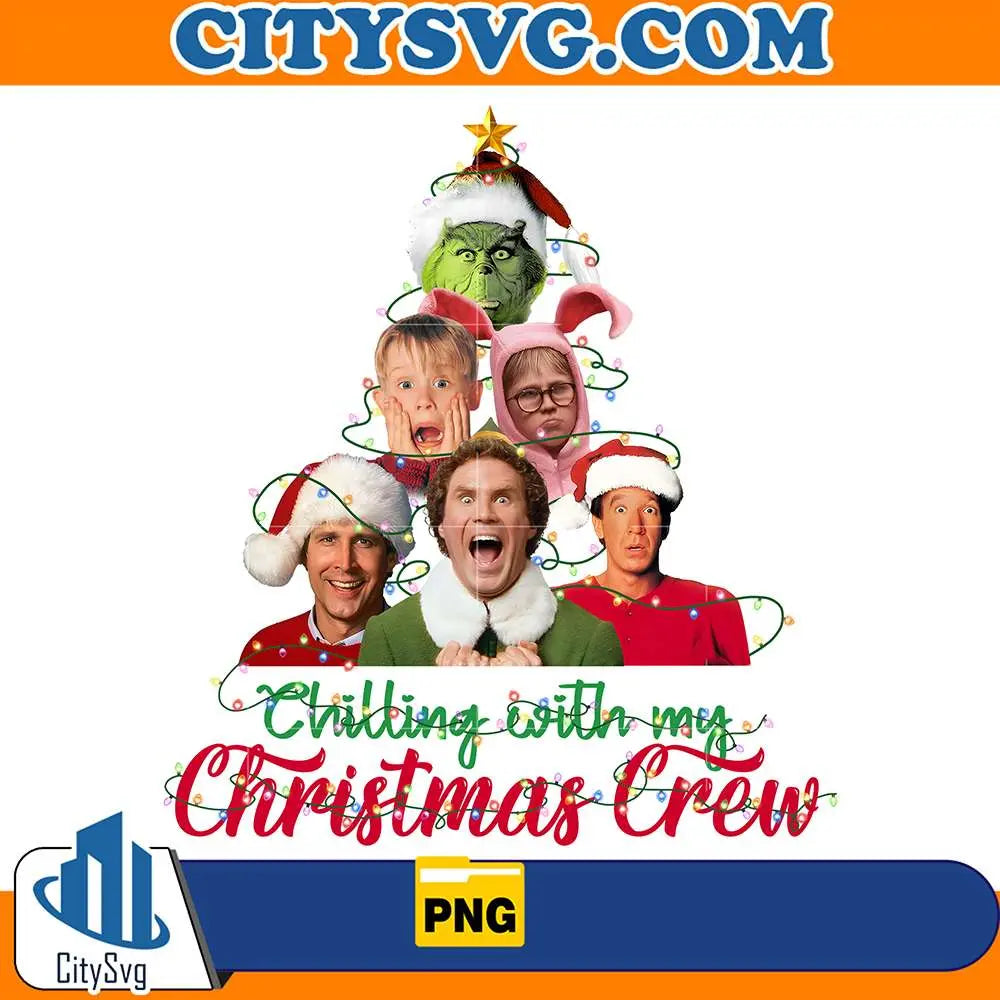 ChillingWithMyChristmasCrewMovieFriendsPng