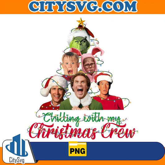 ChillingWithMyChristmasCrewMovieFriendsPng