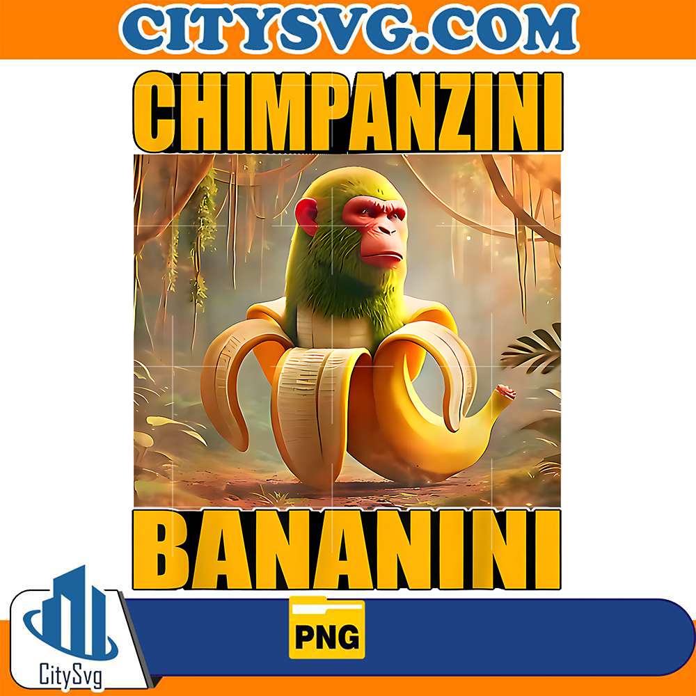Chimpanzini-And-Bananini-Italian-Brainrot-Png