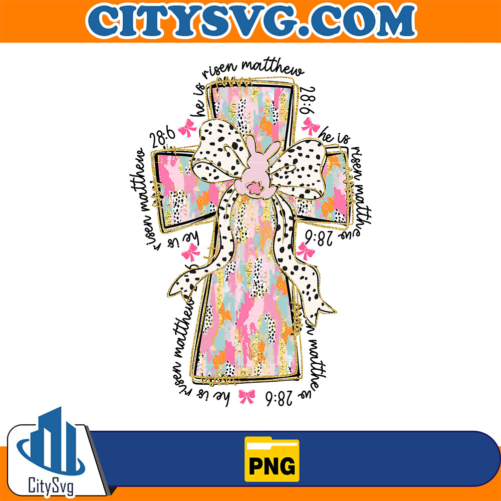 Christian-Cross-Png-Matthew-28-6-He-Is-Risen-Cross-Png-Easter-Religious-Cross-Png