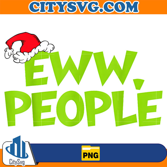 Christmas Eww People Santa Hat Green Png CitySvg